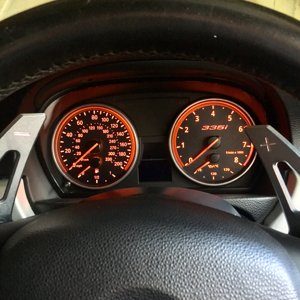 335i custom dials and new paddles