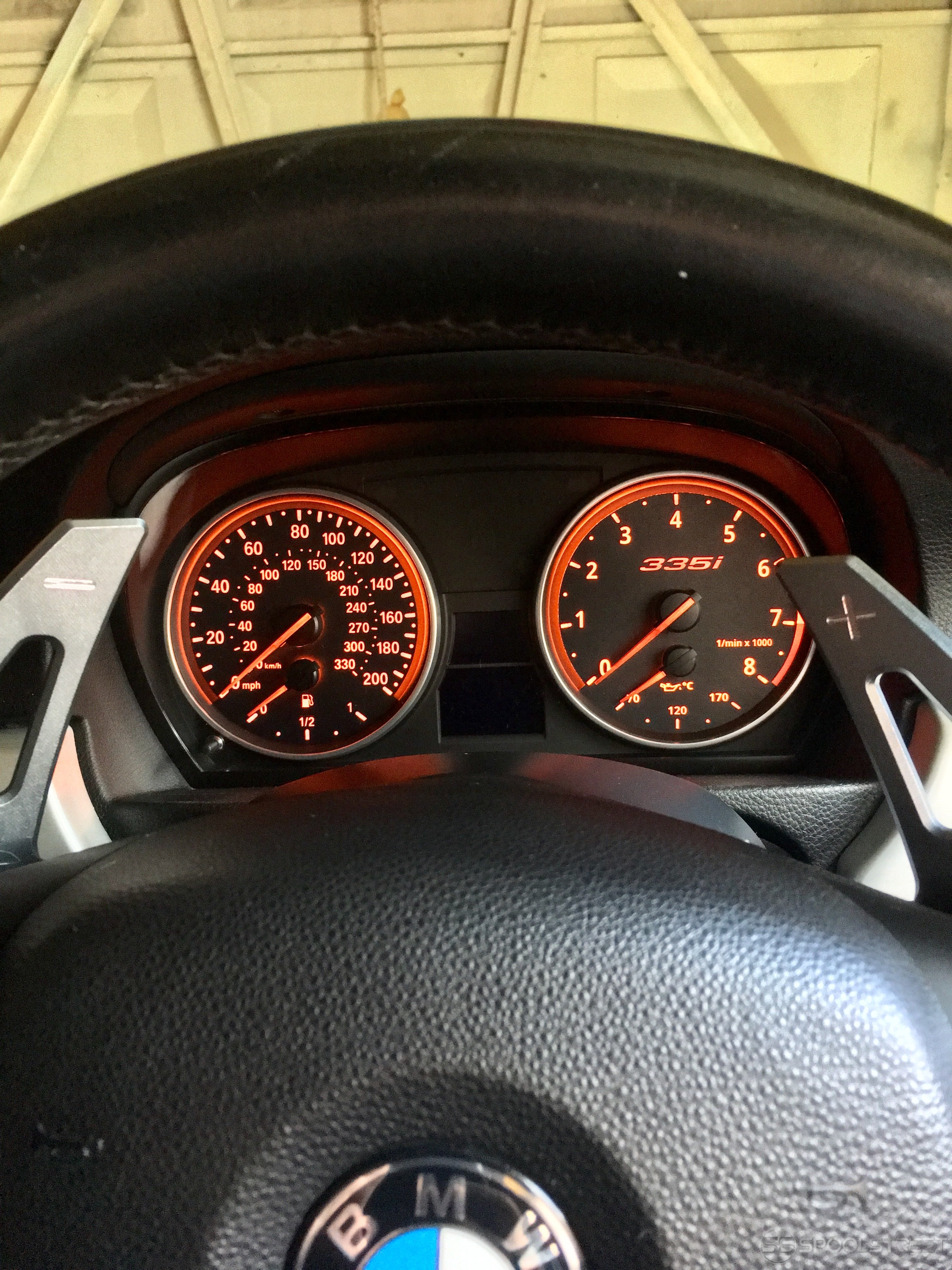 335i custom dials and new paddles