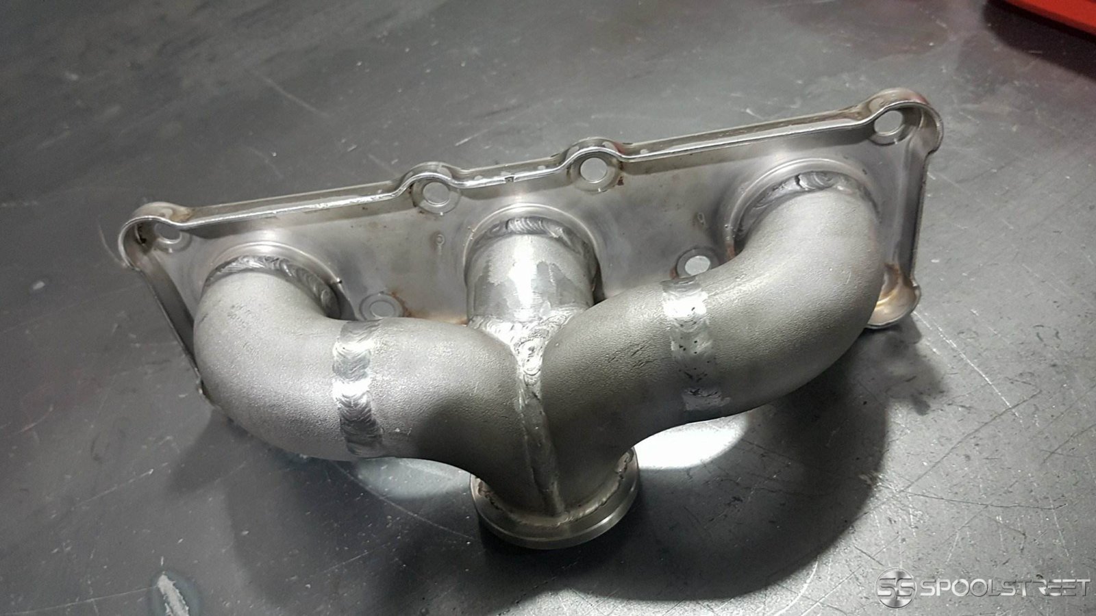 Custom N53  SS turbo manifold